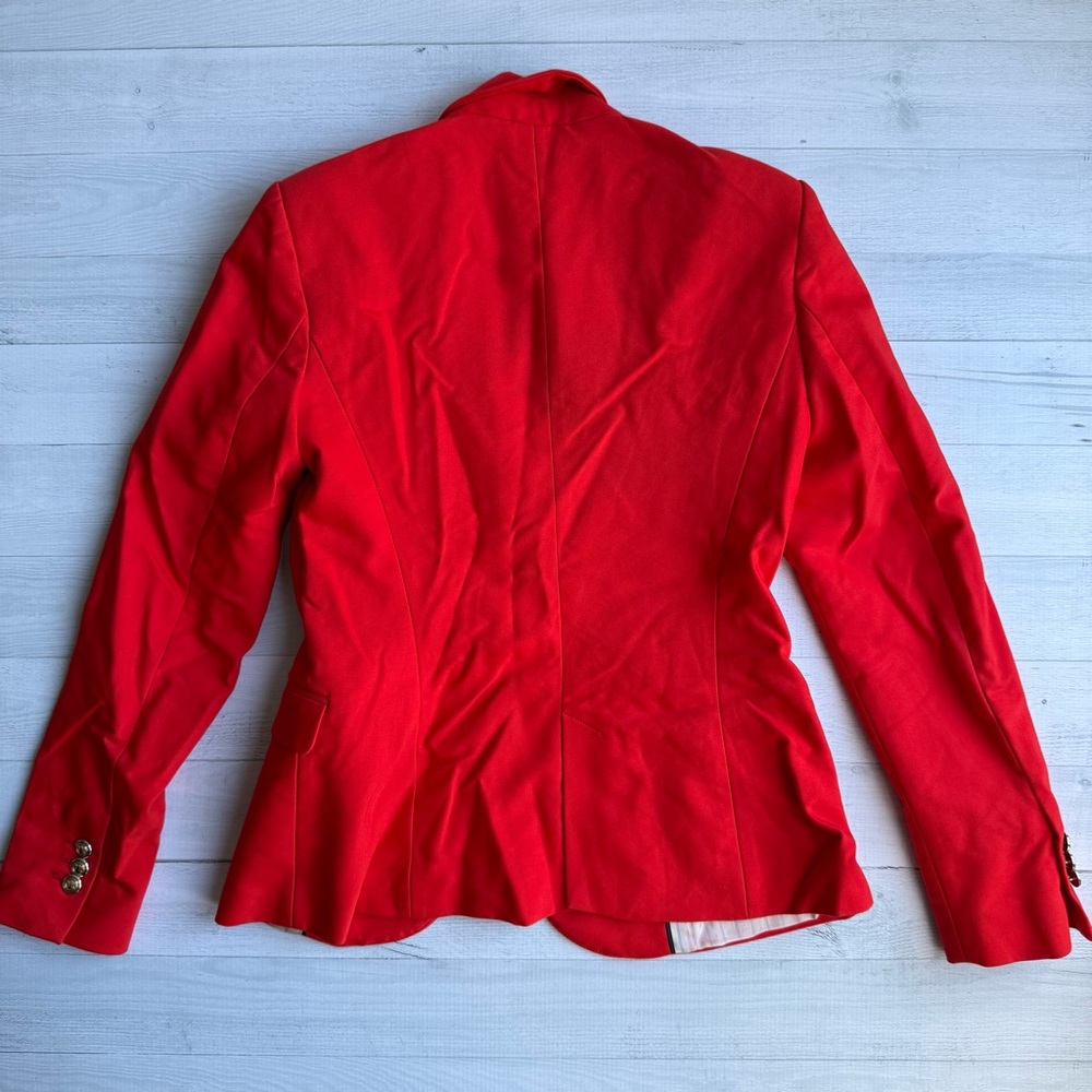 Zara Basic Collection Bright Red Women's Blazer S… - image 2
